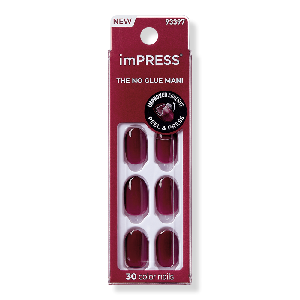 Kiss Impress Color Short Press-on Manicure Nails - Rustic Chic