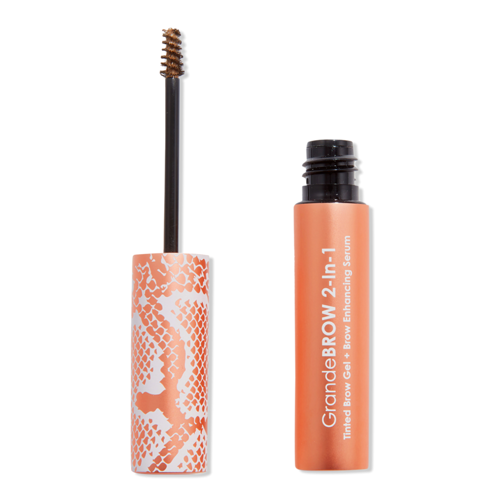 Grande Cosmetics Travel Size Grandebrow 2-in-1 Tinted Brow Gel + Brow Enhancing Serum - Light In White
