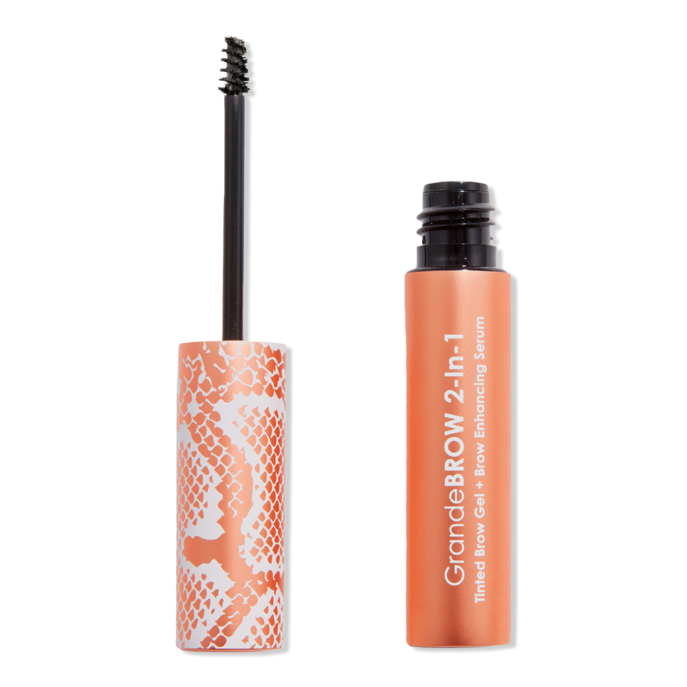 Grande Cosmetics Travel Size Grandebrow 2-in-1 Tinted Brow Gel + Brow Enhancing Serum - Taupe In Brown