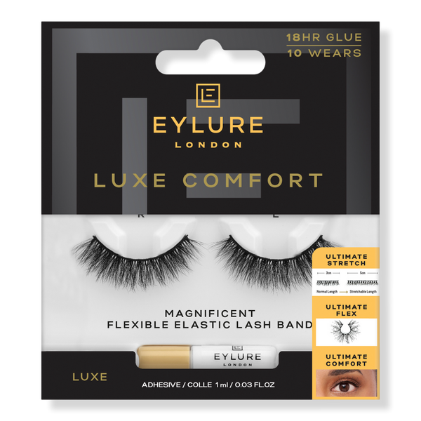 Eylure Luxe Comfort Faux Mink False Eyelashes, Magnificent #1