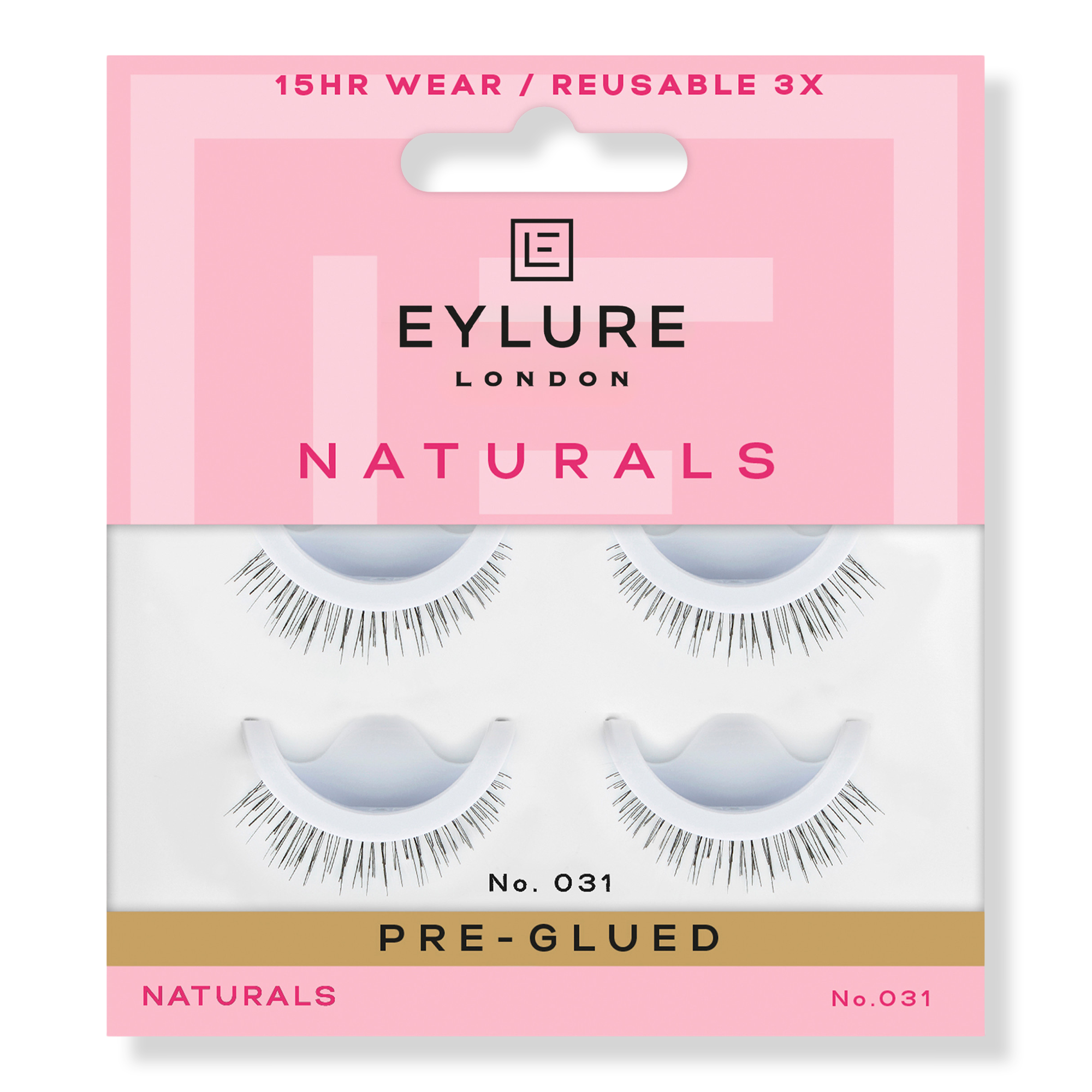 Eylure Naturals Pre-Glued No. 031 Eyelashes Twin Pack #1