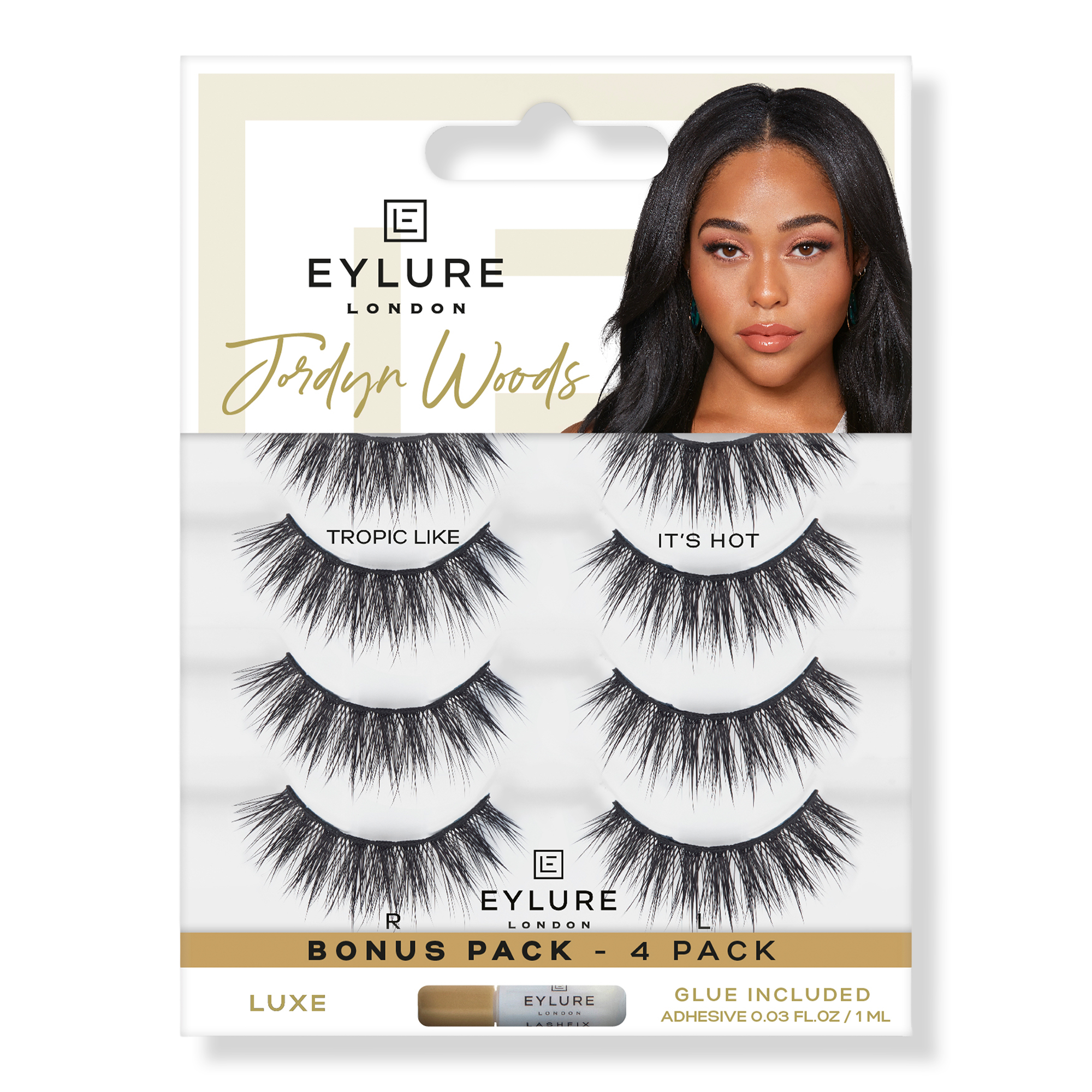 Eylure Jordyn Woods Tropic Like It's Hot Luxe Eyelashes Multipack #1