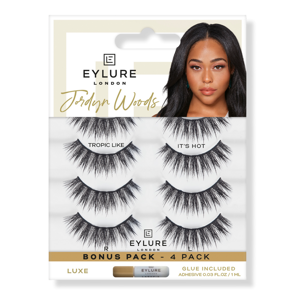 Eylure Jordyn Woods Tropic Like It's Hot Luxe Eyelashes Multipack