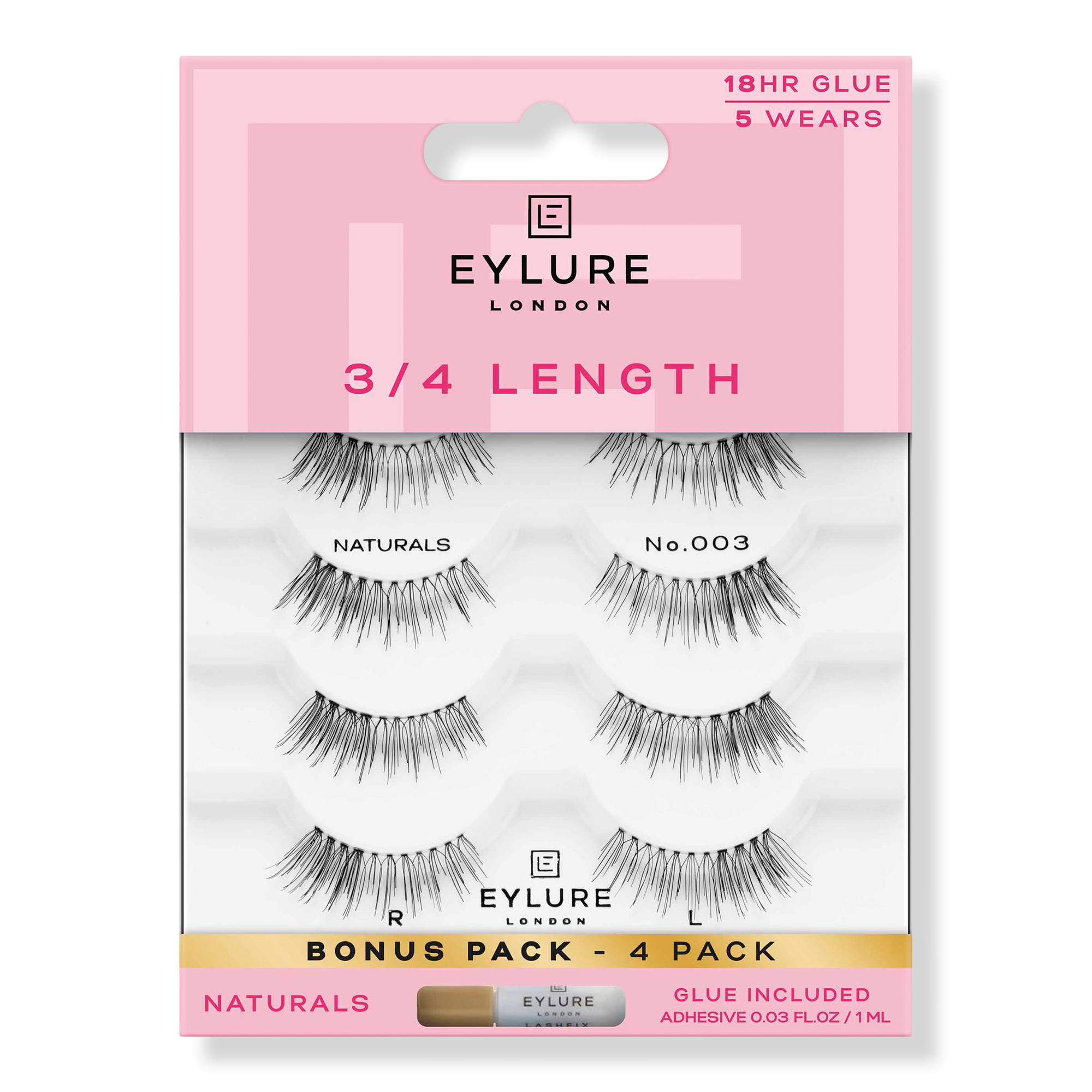 Eylure - 3/4 Length Naturals Accent No. 003 Eyelashes Multipack | Ulta ...