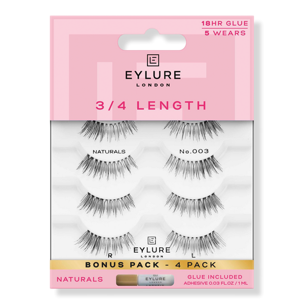 Eylure 3/4 Length Naturals Accent No. 003 Eyelashes Multipack #1