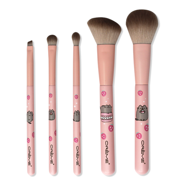 The Crème Shop Pusheen 5 Piece Makeup Brushes Sweet Strawberry #1