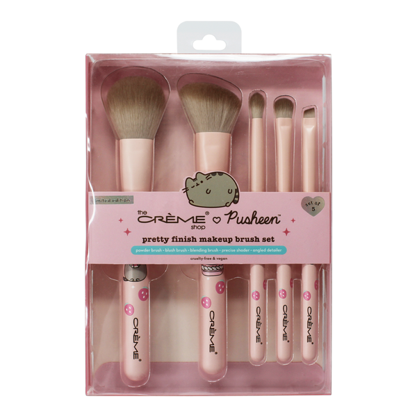 The Crème Shop Pusheen 5 Piece Makeup Brushes Sweet Strawberry #2