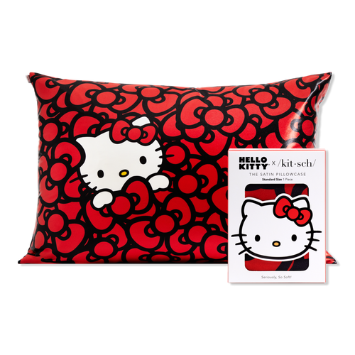 Kitty Bathes in a Sea of Bows Hello Kitty x Kitsch Standard Pillowcase