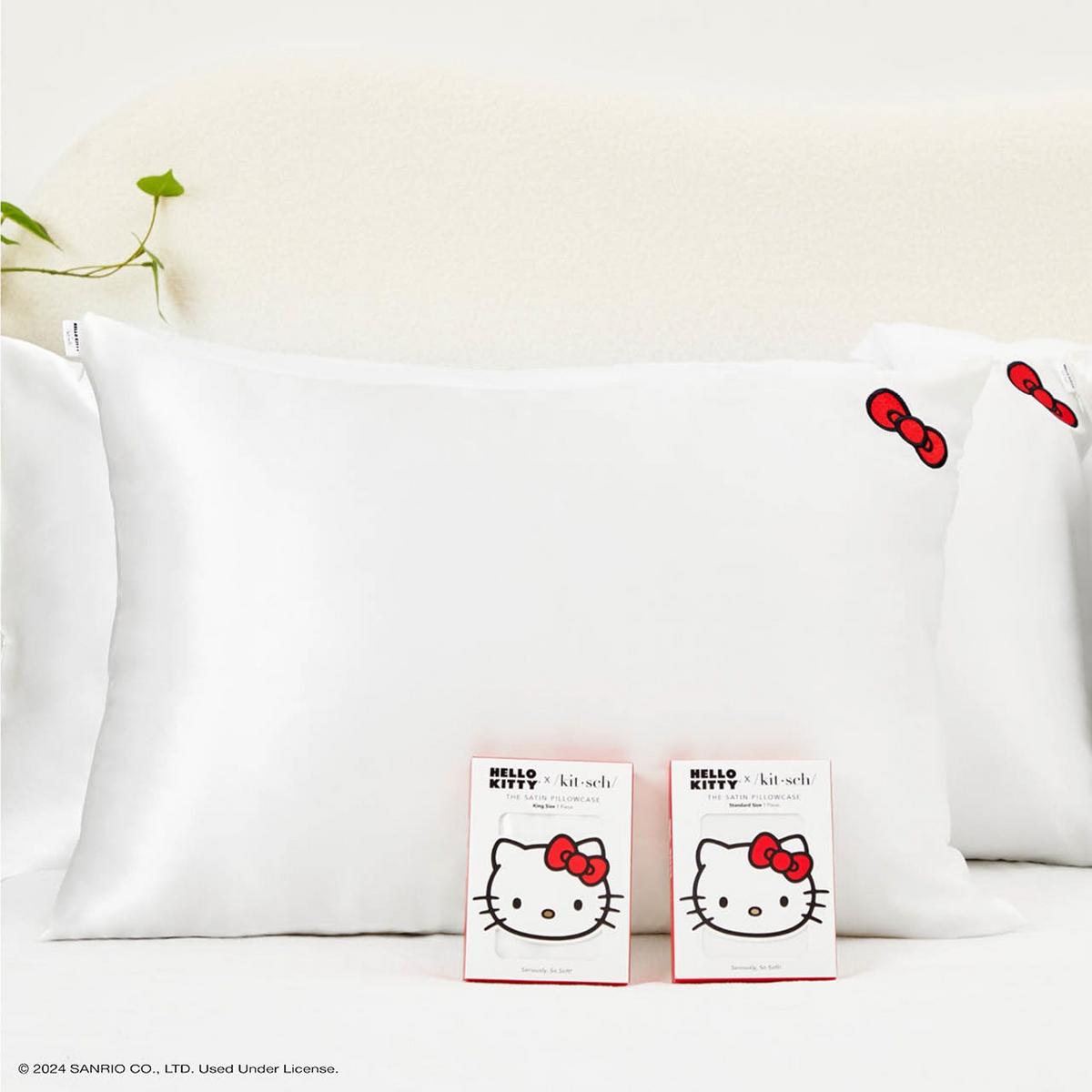 Kitsch Solid Ivory Kitty Bow Hello Kitty x Kitsch Standard Pillowcase Ulta Beauty