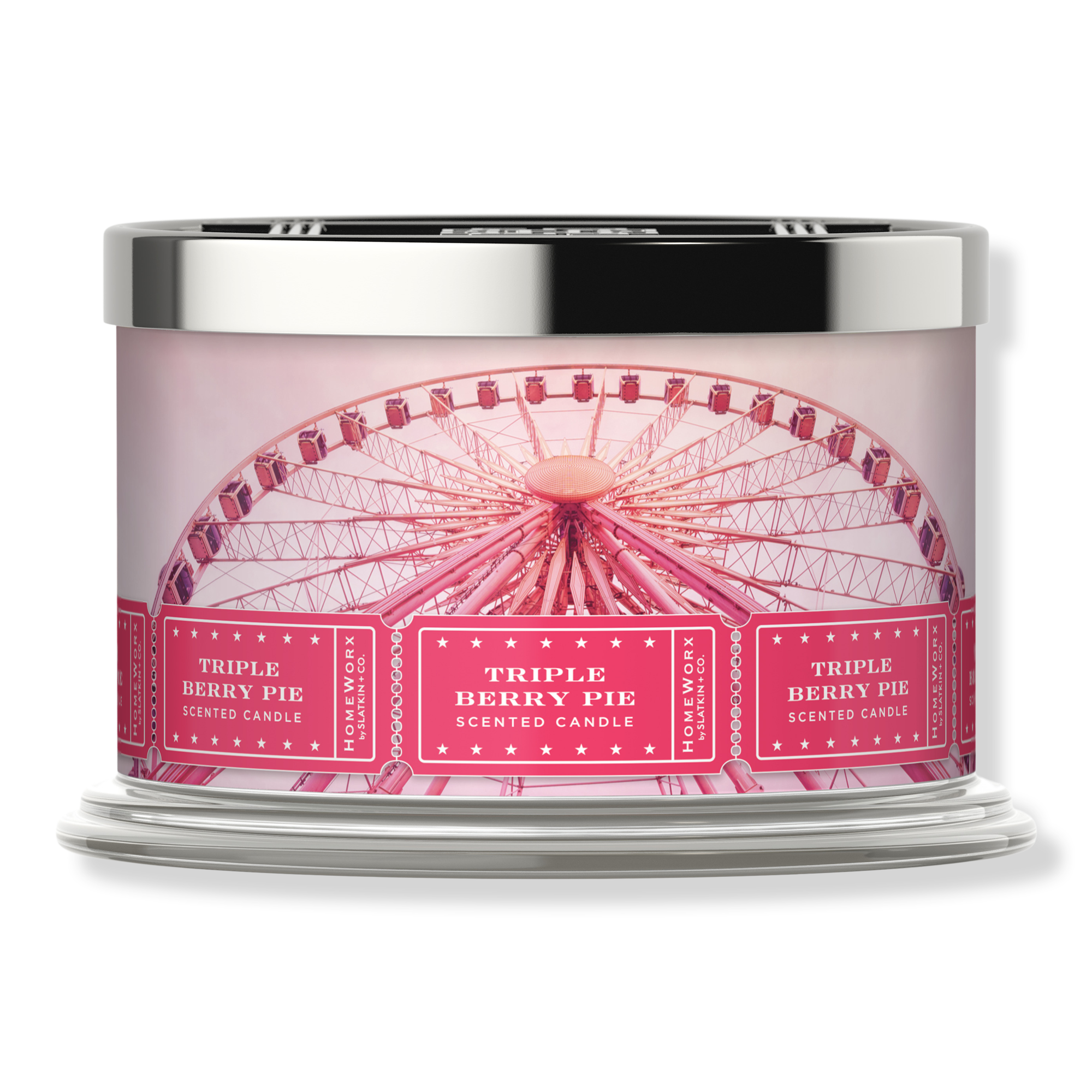 HomeWorx Triple Berry Pie 4-Wick Scented Candle #1