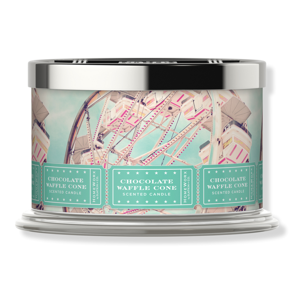 Homeworx Chocolate Waffle Cone 4-wick Scented Candle In Multi