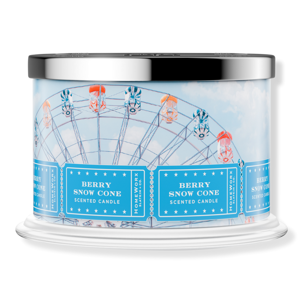 Homeworx Berry Snow Cone 4-wick Scented Candle In Multi