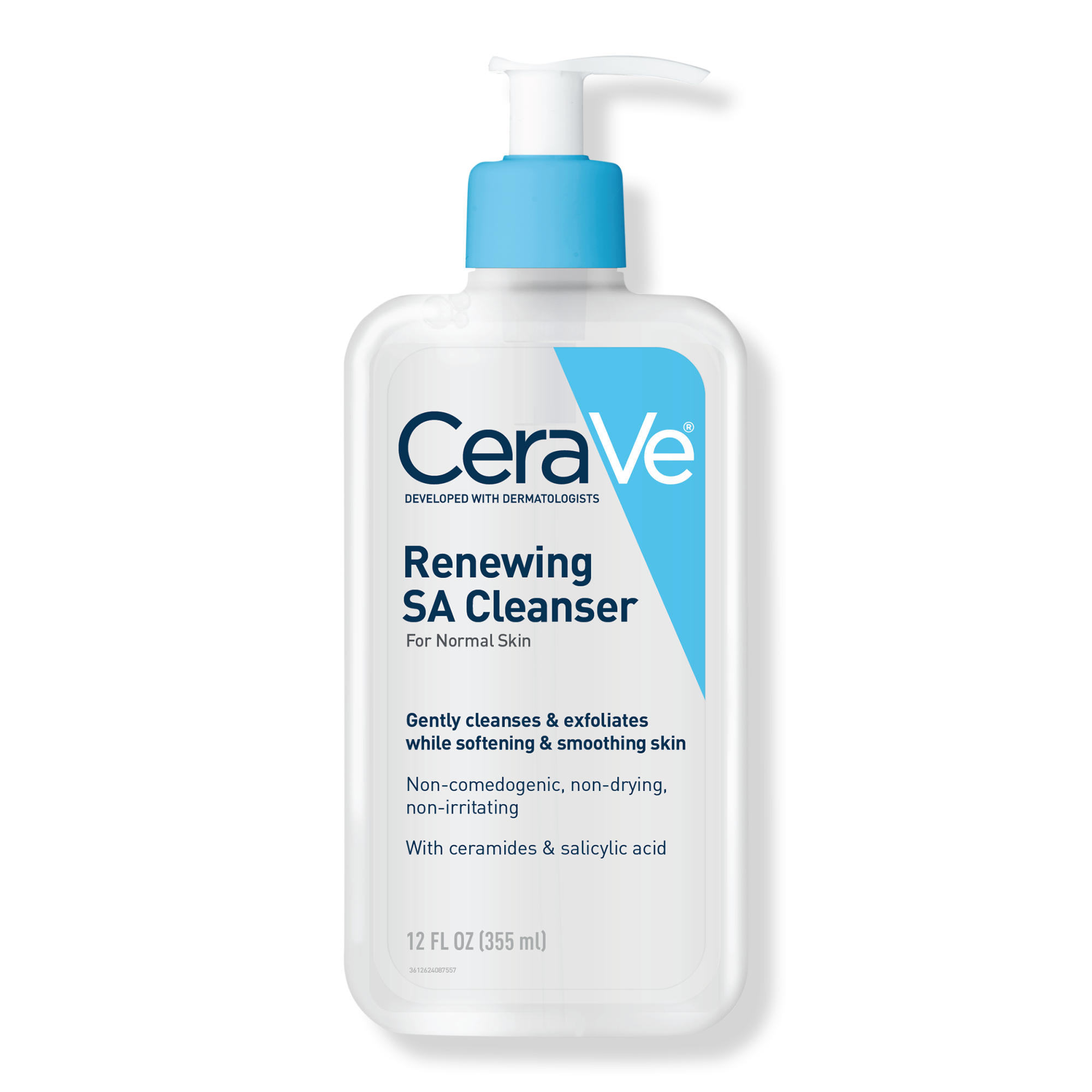 CeraVe Renewing SA Cleanser, Salicylic Acid Face Wash for Balanced Skin #1