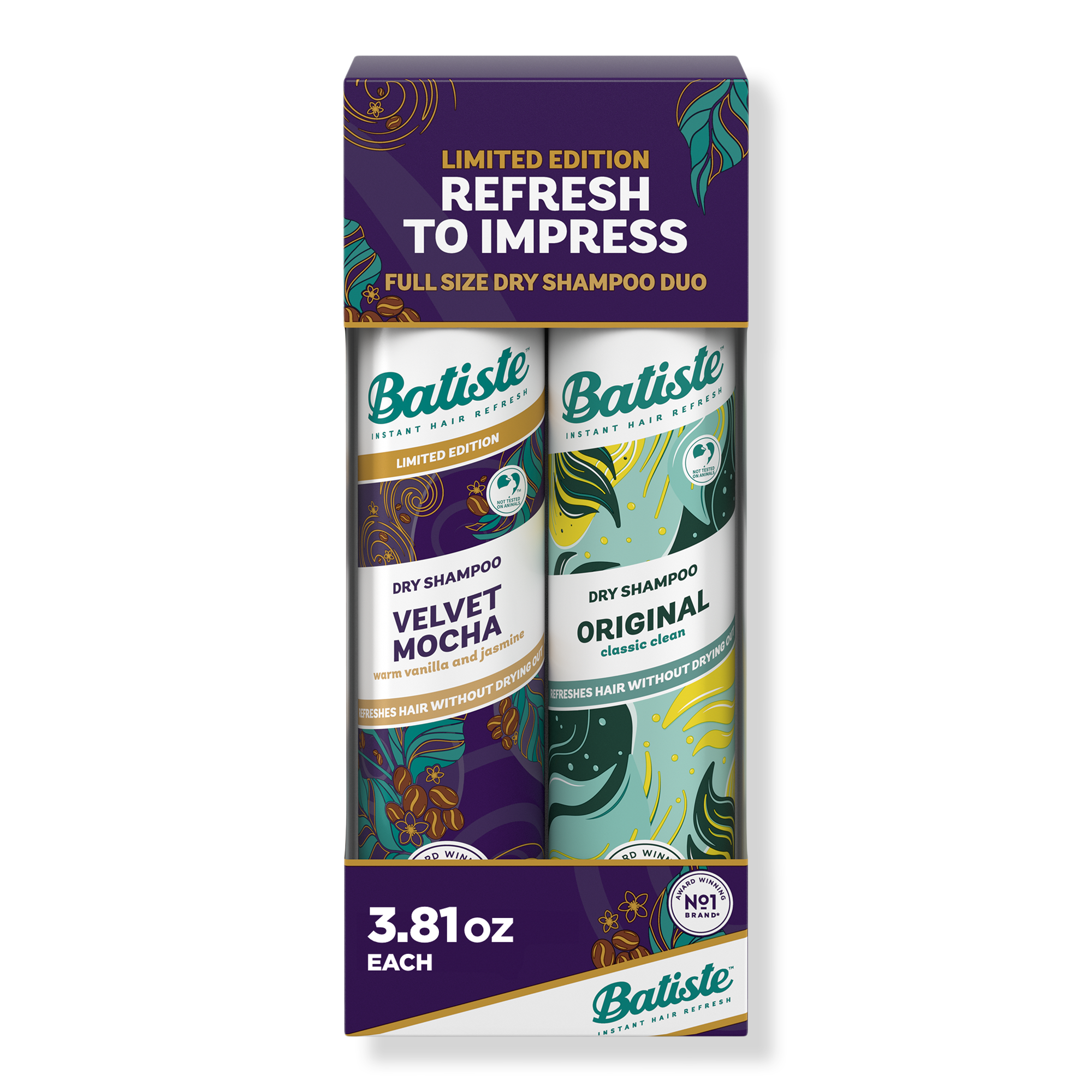 Batiste Limited Edition Original & Velvet Mocha Dry Shampoo Holiday Duo #1