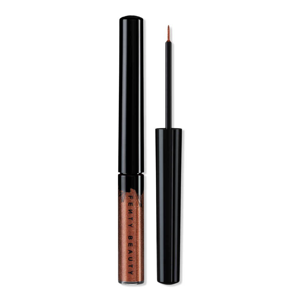 Fenty Beauty By Rihanna Glitty Lid Shimmer Liquid Eyeliner - Bronze All Ova Collection - Boozy Bronze In Brown
