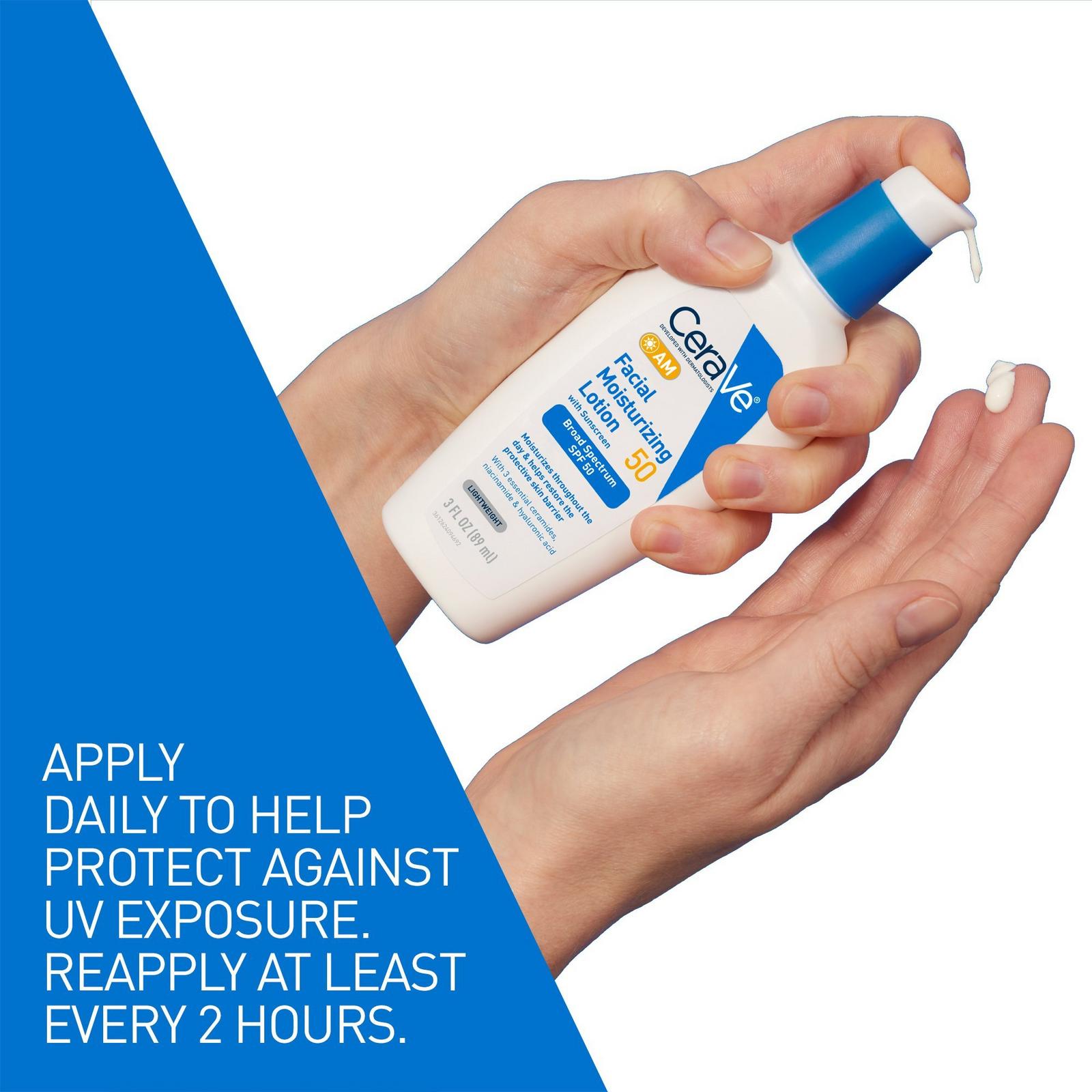 AM Lotion Face Moisturizer with SPF 50 for Balanced to Oily Skin
