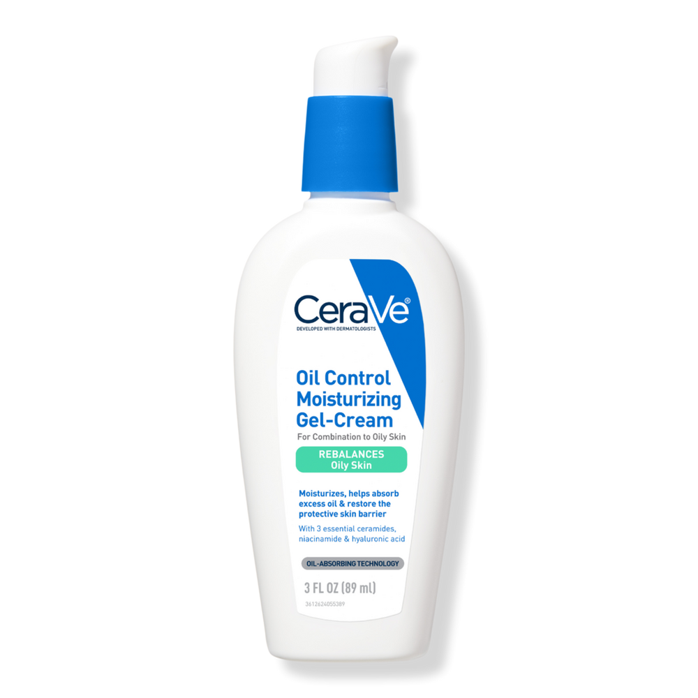 Oil Control Moisturizing Gel-Cream Face Moisturizer with Silica To Rebalance Oily Skin