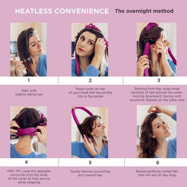 Conair 2-in-1 Heat & Heatless Hair Curler Set #6