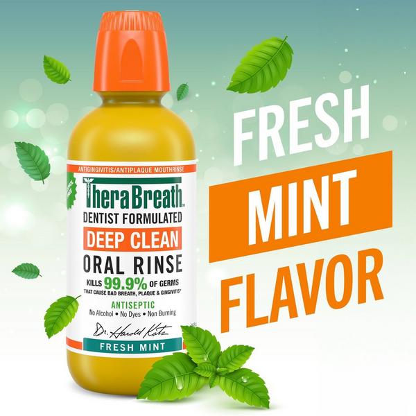 TheraBreath Deep Clean Antiseptic Oral Rinse Fresh Mint #2