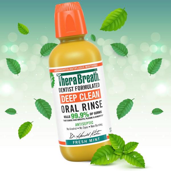 TheraBreath Deep Clean Antiseptic Oral Rinse Fresh Mint #7