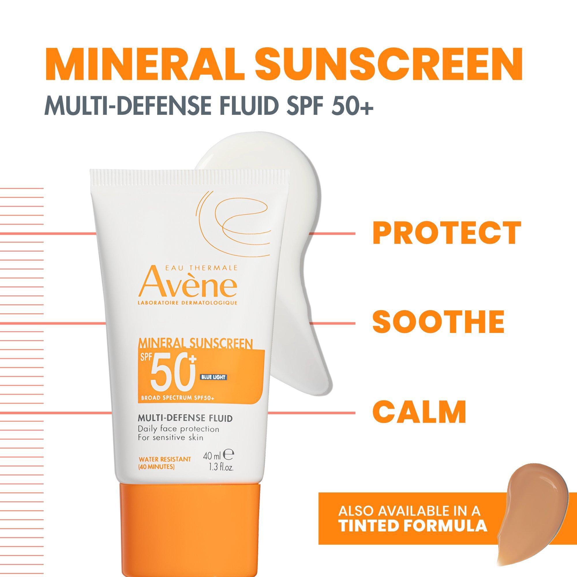 Минеральный солнцезащитный флюид многосторонней защиты SPF 50+ Avène — фото 3