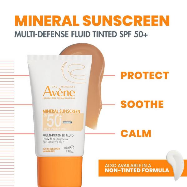 Avène Mineral Sunscreen Multi-Defense Fluid Tinted SPF 50+ #3