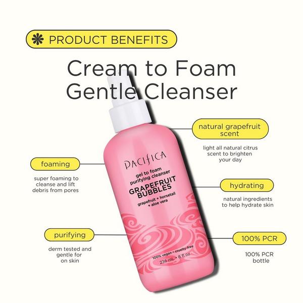 Pacifica Grapefruit Bubbles Gel Foam Cleanser #2