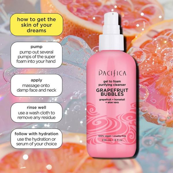 Pacifica Grapefruit Bubbles Gel Foam Cleanser #5