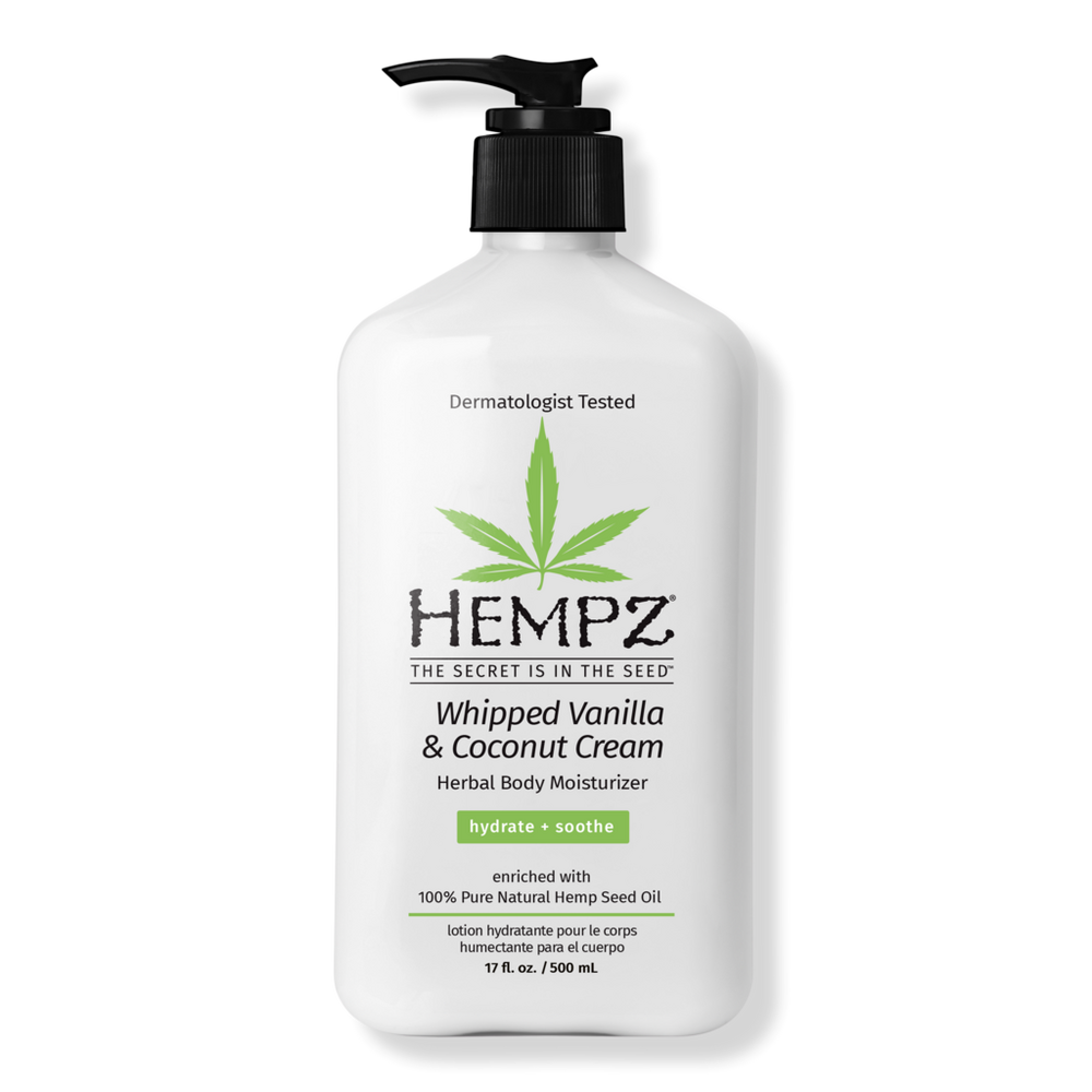 Hempz Whipped Vanilla & Coconut Cream Body Moisturizer - 17 oz