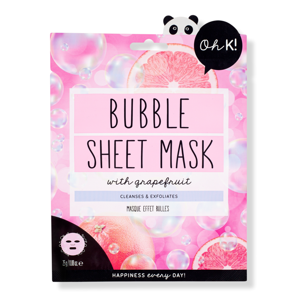 Oh K! Pink Bubble Sheet Mask With Grapefruit