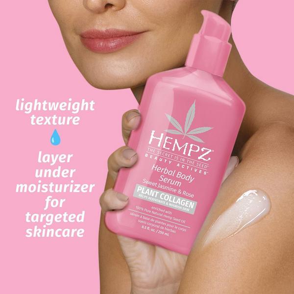 Hempz Sweet Jasmine and Rose Herbal Body Serum with Plant Collagen #3