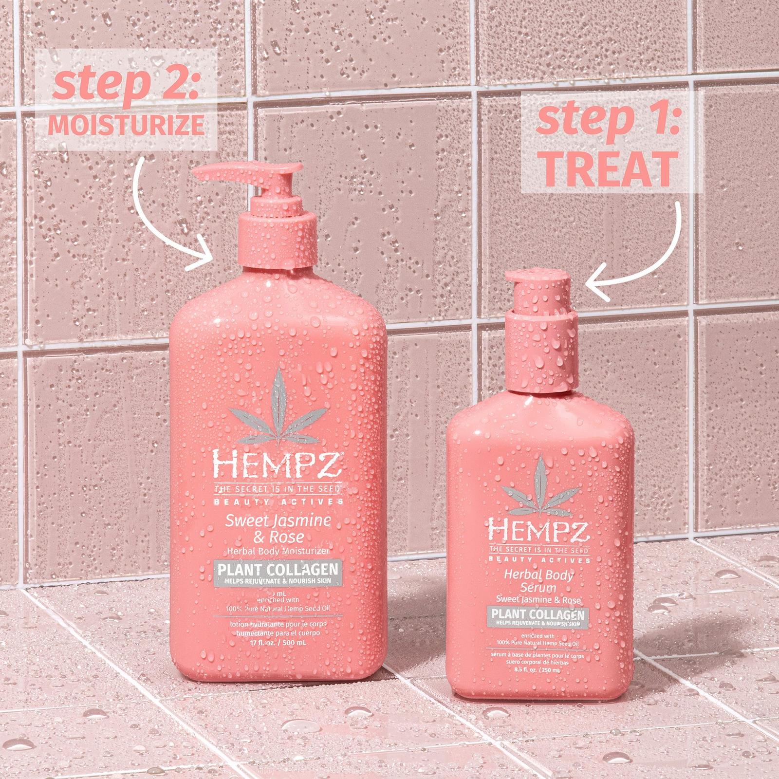 Hempz - Sweet Jasmine and Rose Herbal Body Serum with Plant Hempz - Sweet Jasmine and Rose Herbal Body Serum with Plant