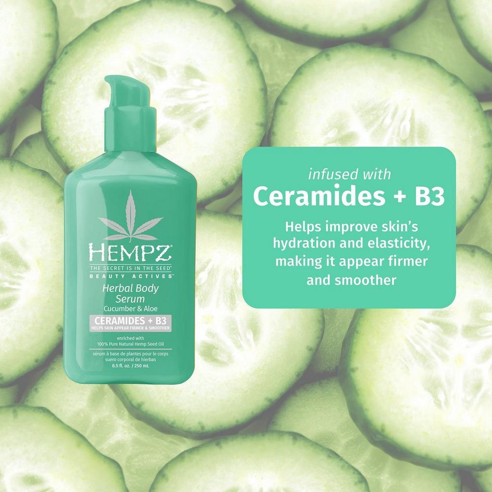 Cucumber and Aloe Herbal Body Serum With Ceramides & B3