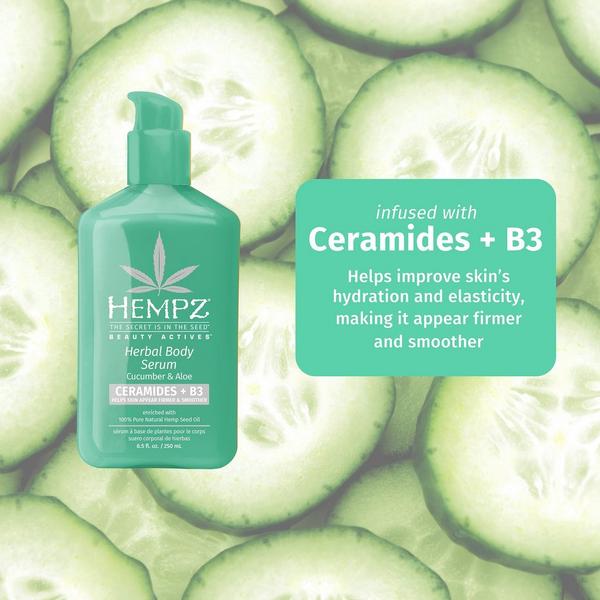 Hempz Cucumber and Aloe Herbal Body Serum With Ceramides & B3 #2