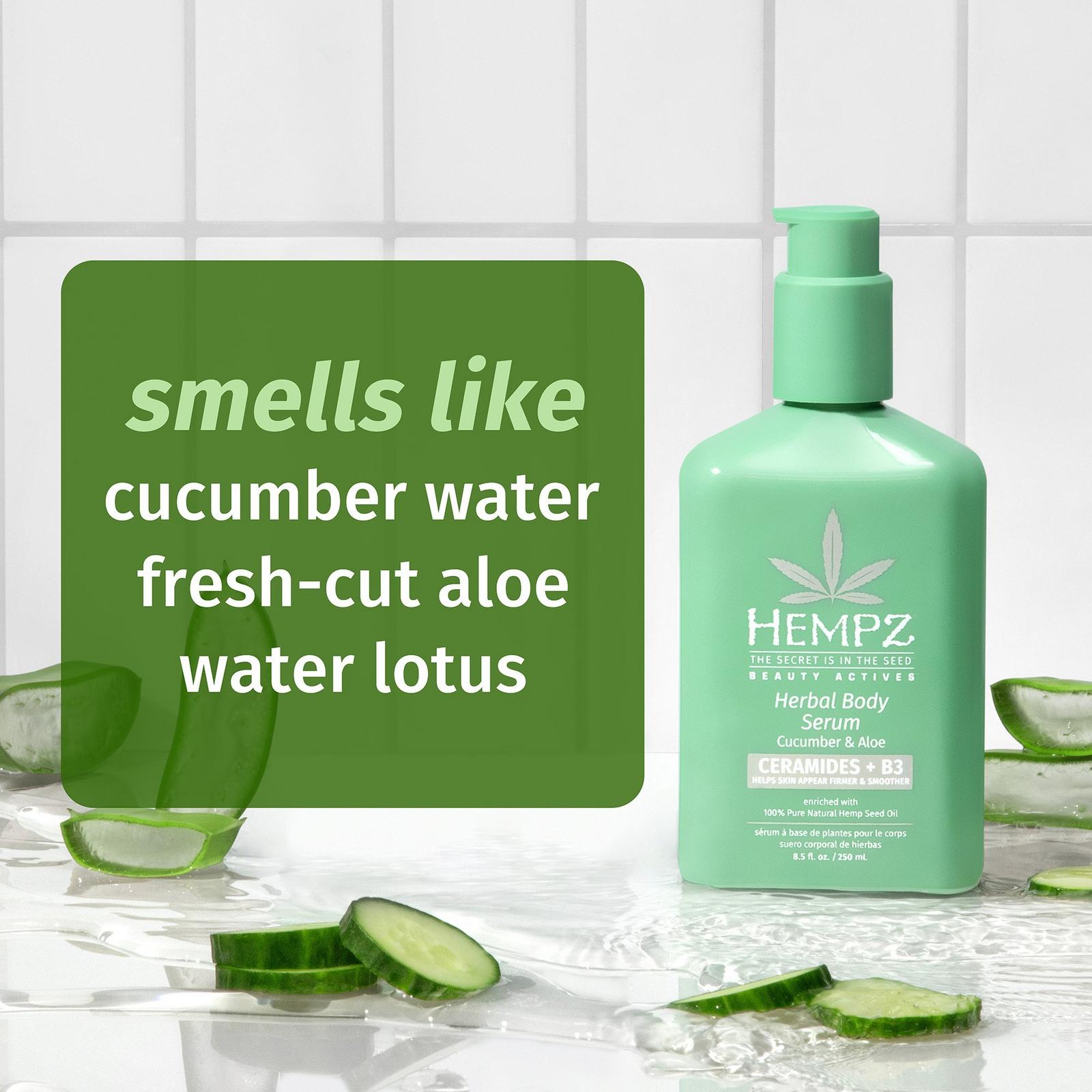 Cucumber and Aloe Herbal Body Serum With Ceramides & B3