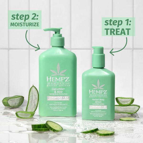 Hempz Cucumber and Aloe Herbal Body Serum With Ceramides & B3 #5