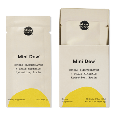 Moon Juice Mini Dew Electrolyte + Mineral Supplement Powder Sticks,