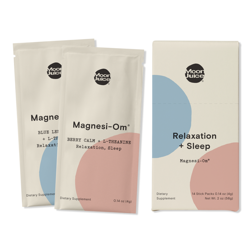 Moon Juice Magnesi-om Relaxation + Sleep Supplement - Duo Berry And Blue Lemon
