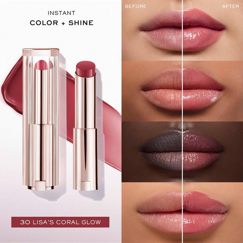 Lancôme - 30 Lisa's Coral Glow Lip Idôle Squalane-12 Butterglow