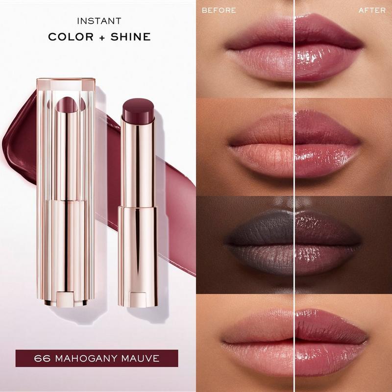 Lancôme - 66 Mahogany Mauve Lip Idôle Squalane-12 Butterglow