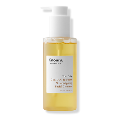 Knours. 2-in-1 Oil-to-Foam Non-Stripping Facial Cleanser