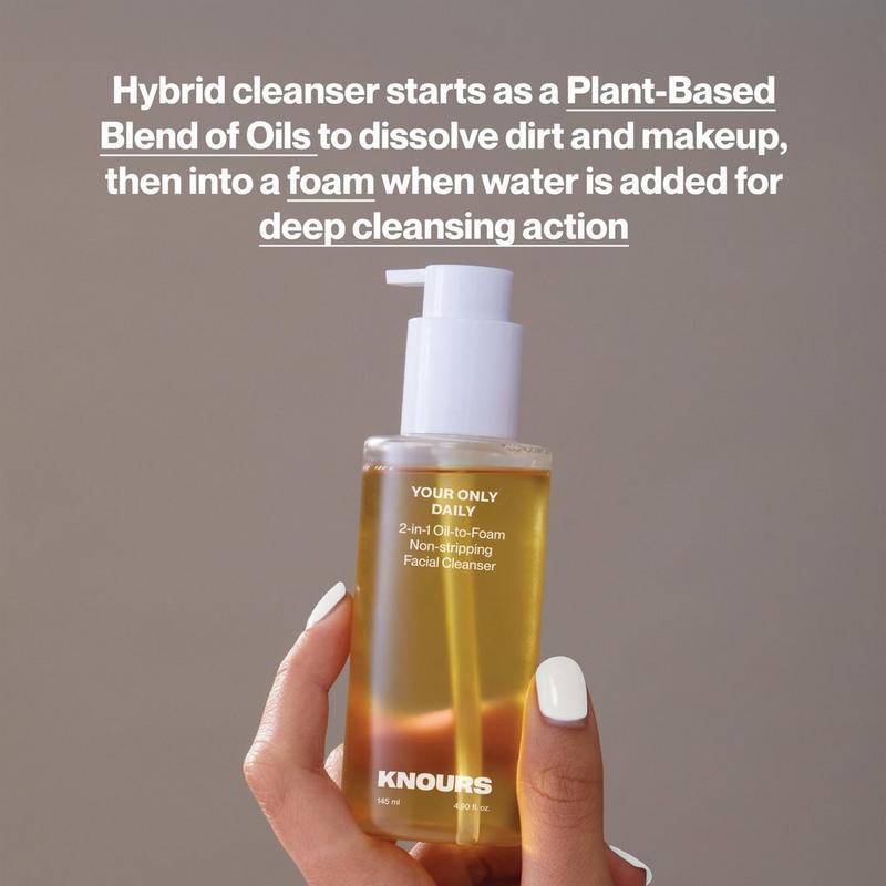 Knours. - 2-in-1 Oil-to-Foam Non-Stripping Facial Cleanser | Ulta