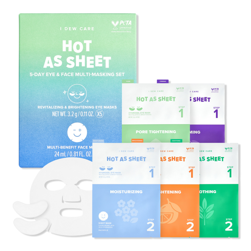I Dew Care Hot As Sheet 5-Day Eye & Face Multi-Masking Set #1