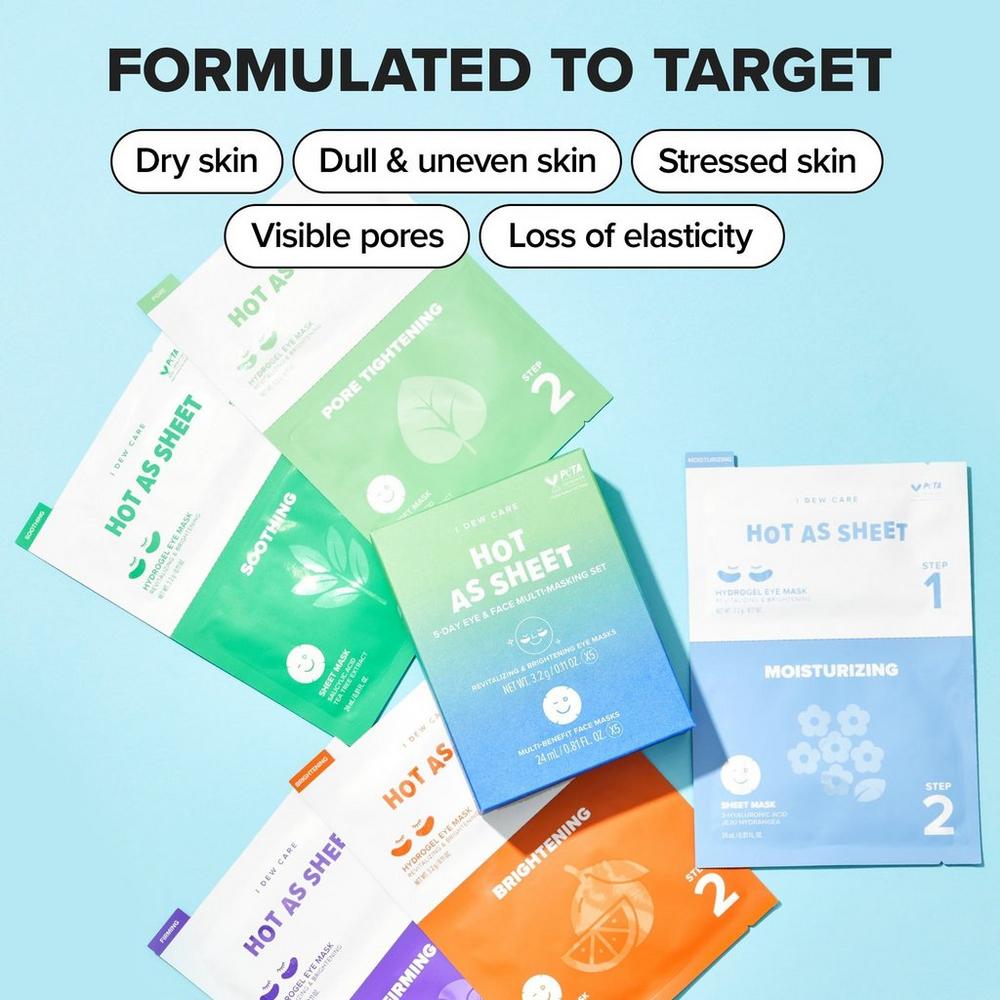 Hot As Sheet 5-Day Eye & Face Multi-Masking Set