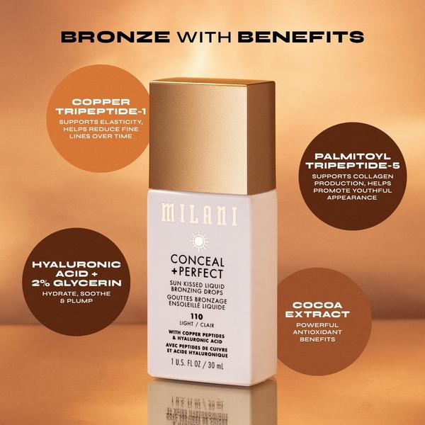 Milani Conceal + Perfect Sun Kissed Liquid Bronzing Drops #7