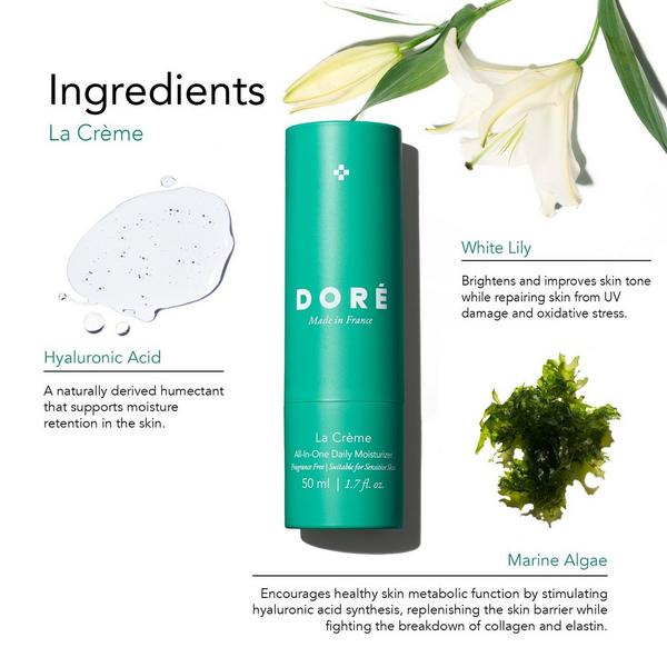 Doré La Crème All-In-One Fragrance-Free Daily Moisturizer for Sensitive Skin #4