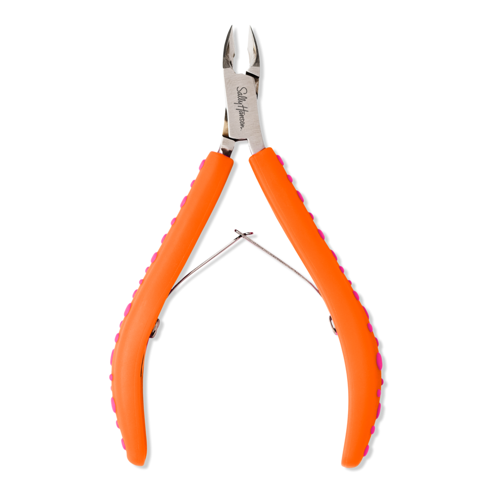 Sally Hansen Salon Effects Nip 'em Neat Cuticle Nippers With Comfort Grip - Orange In Orange