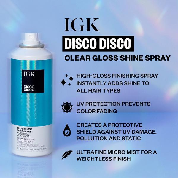 IGK Disco Disco Clear Gloss Shine Spray #3