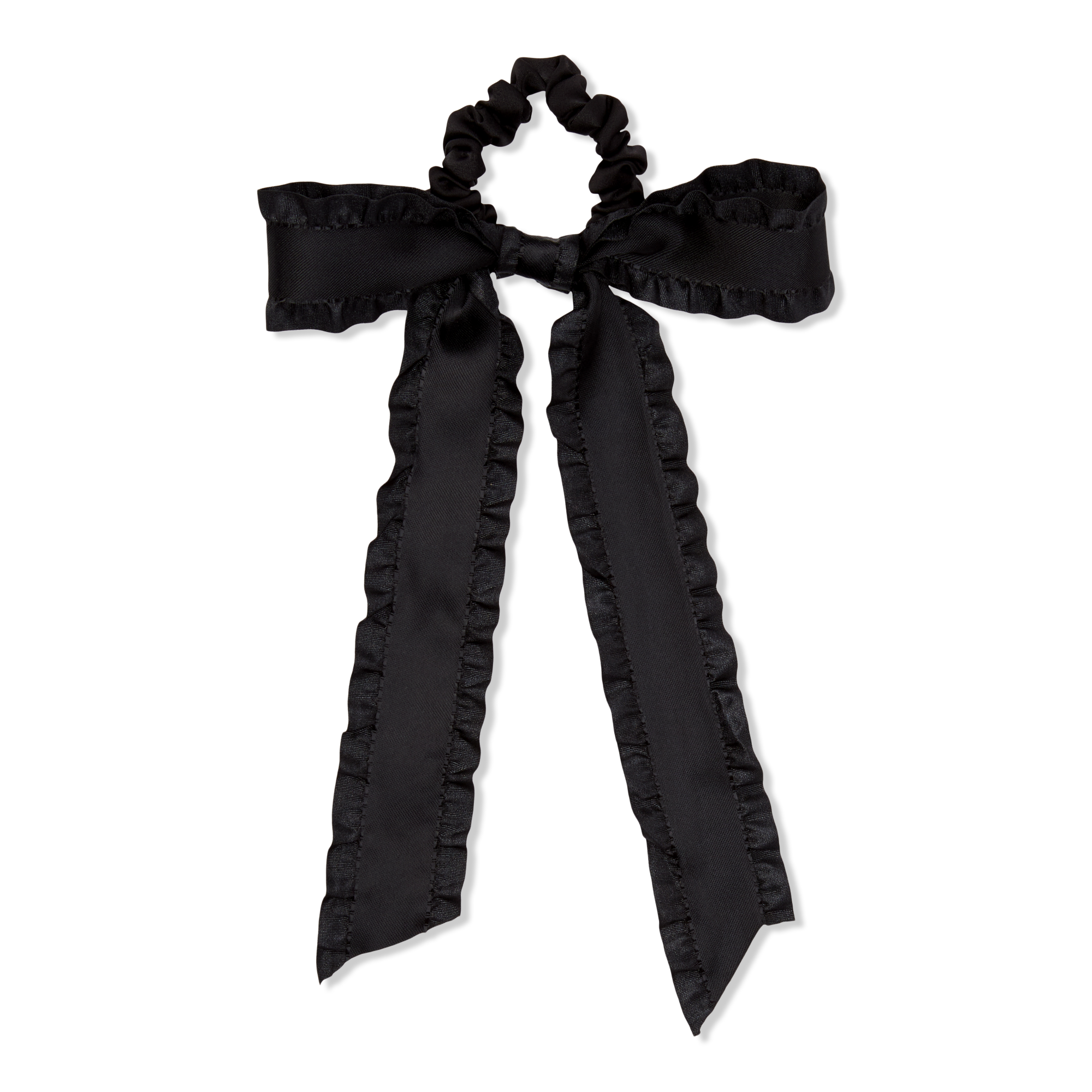Wet Brush Ruffle Bow Scrunchie #1