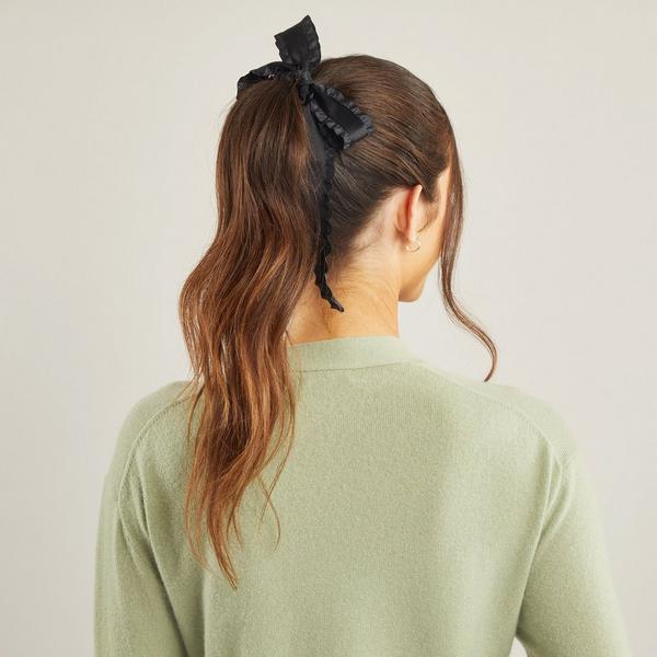 Wet Brush Ruffle Bow Scrunchie #3